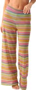 PQ SWIM Meg Stripe High Waist Cover-Up Pants