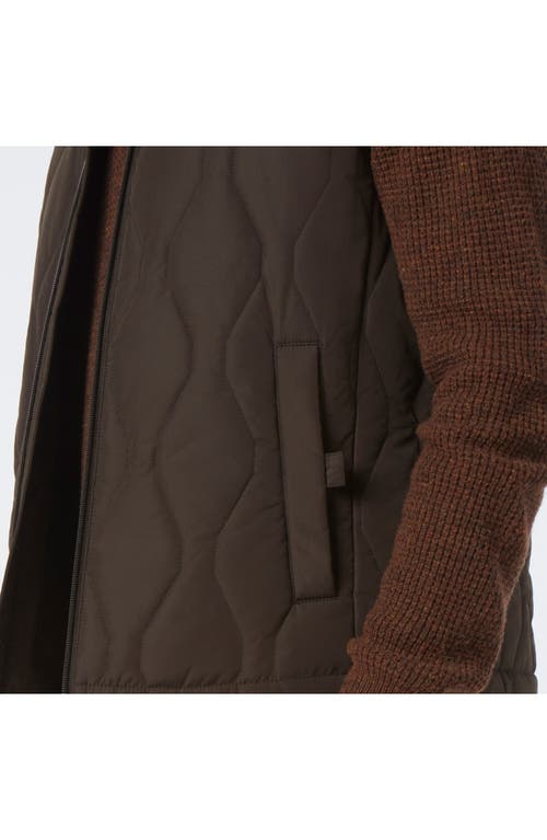 Andrew Marc Hampden Quilt Vest In Green
