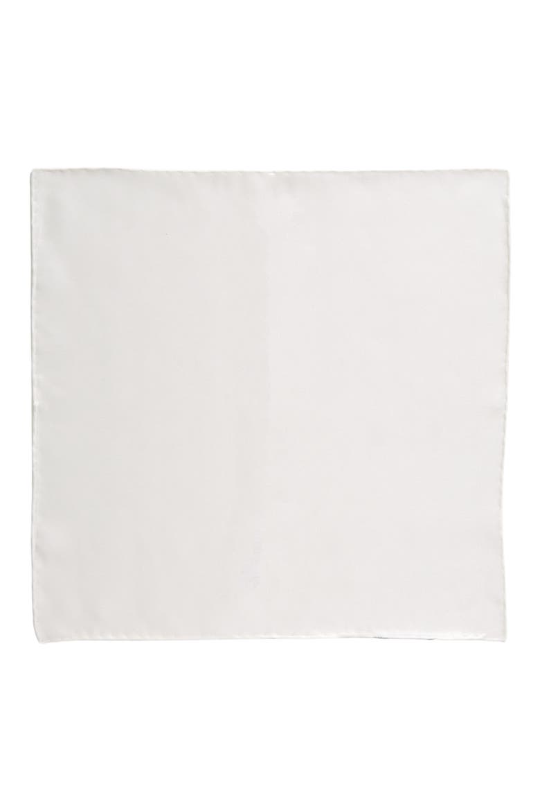 Silk Pocket Square, Alternate, color, WHI