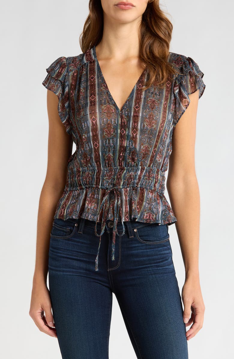 PAIGE Pancetta Silk Blend Top, Main, color,