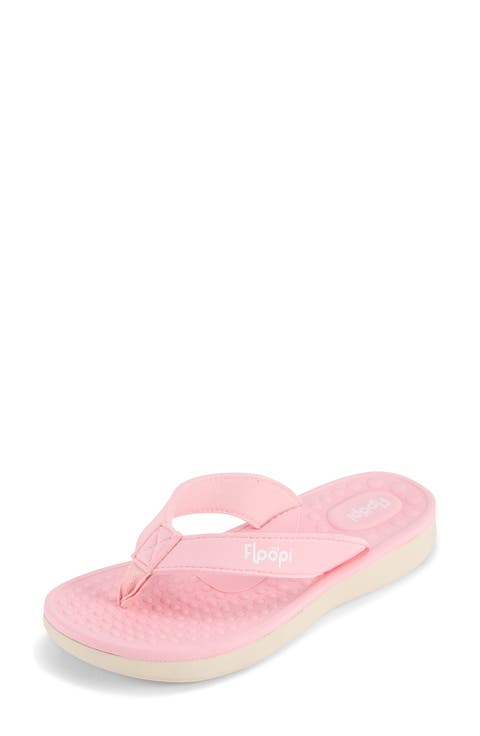 Faux Leather Thong Sandal (Women)