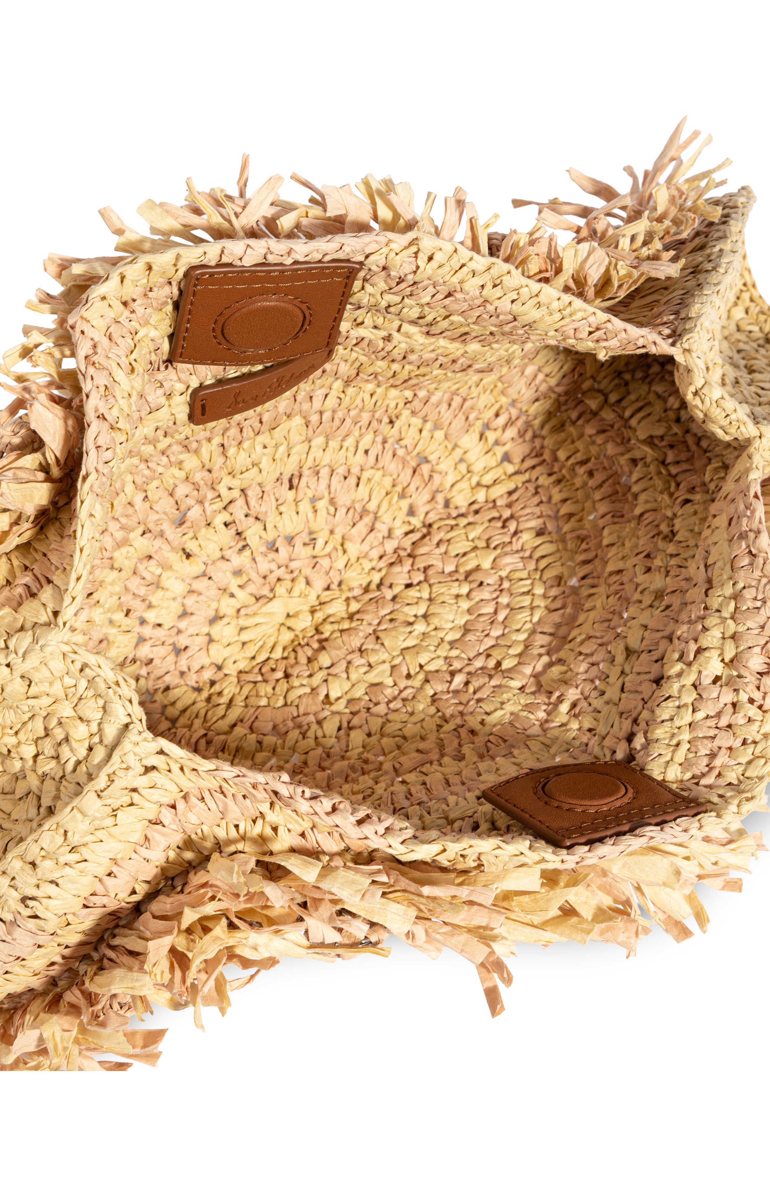 Sam Edelman Lily Straw Clutch, Alternate, color, Brown