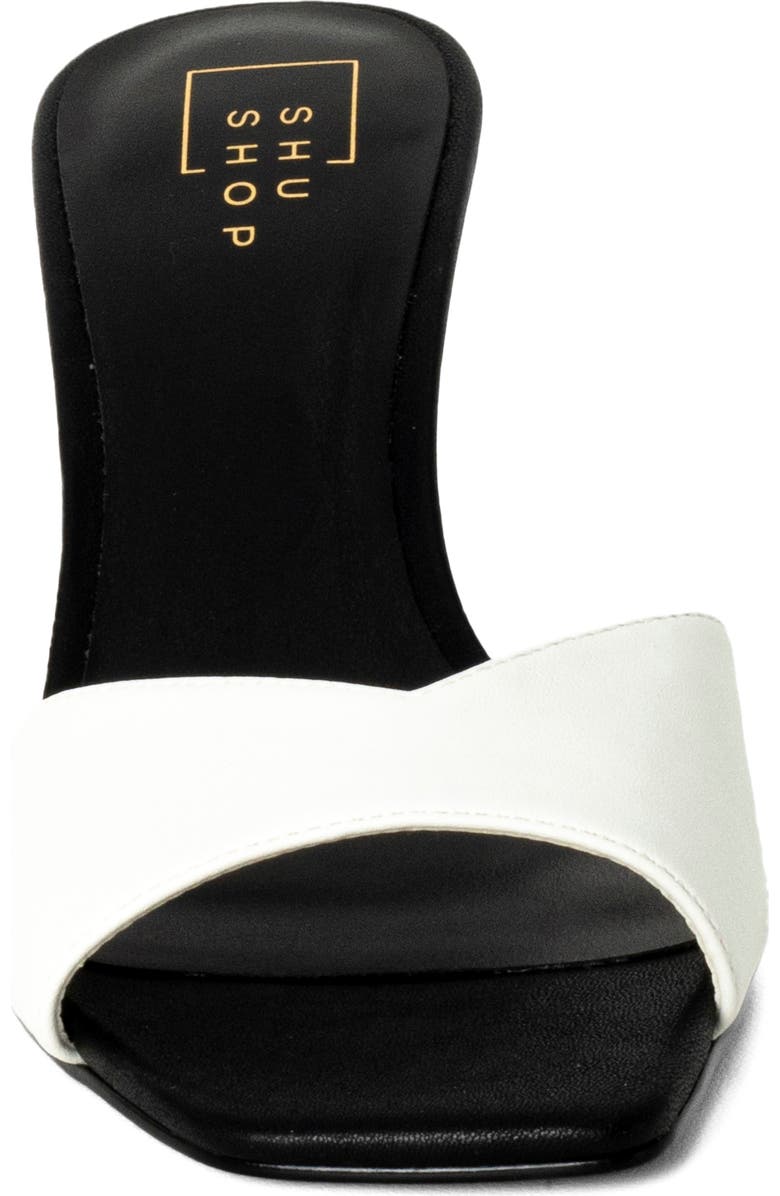 SHUSHOP Holiday Mule, Alternate, color, Black And White