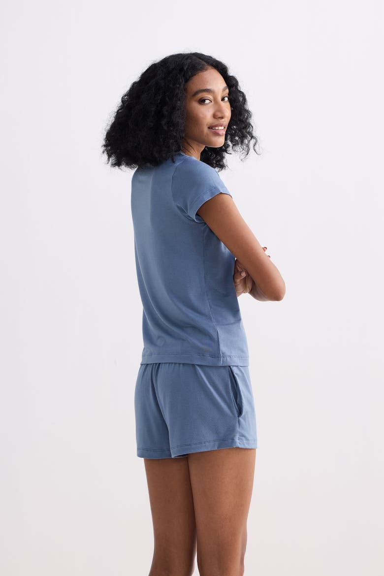 Essential Short Sleeve Tee Set, Alternate, color, Blue