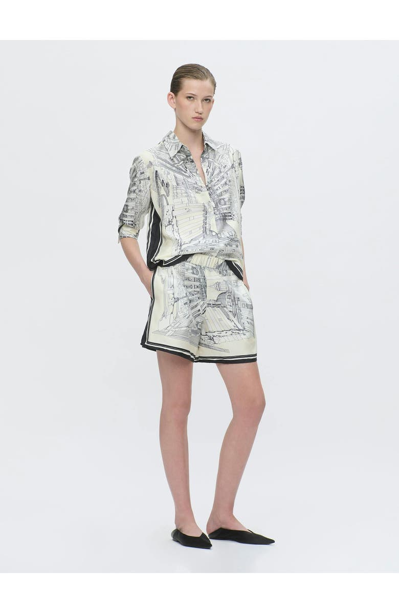 Callas Milano JUVIA Rome print shorts, Alternate, color, White