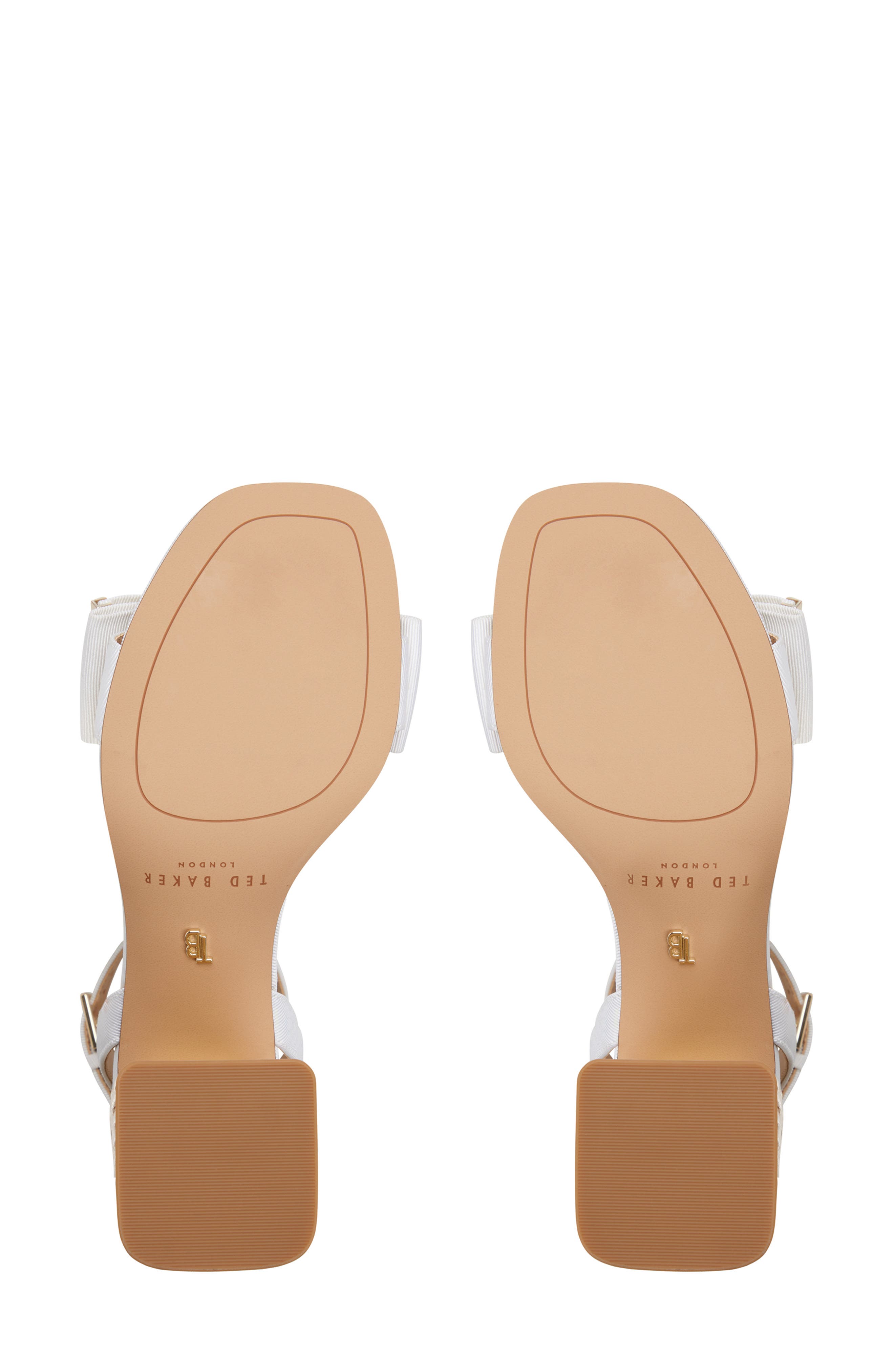 Ted Baker London Giana Block Heel Sandal, Alternate, color, White