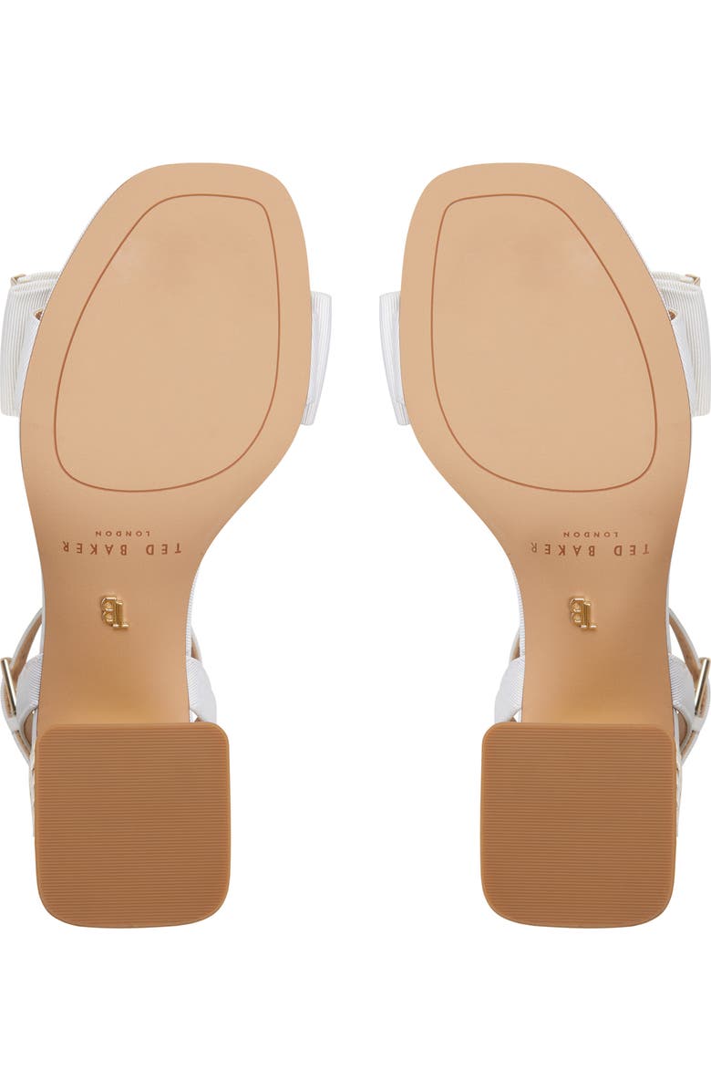 Ted Baker London Giana Block Heel Sandal, Alternate, color, White
