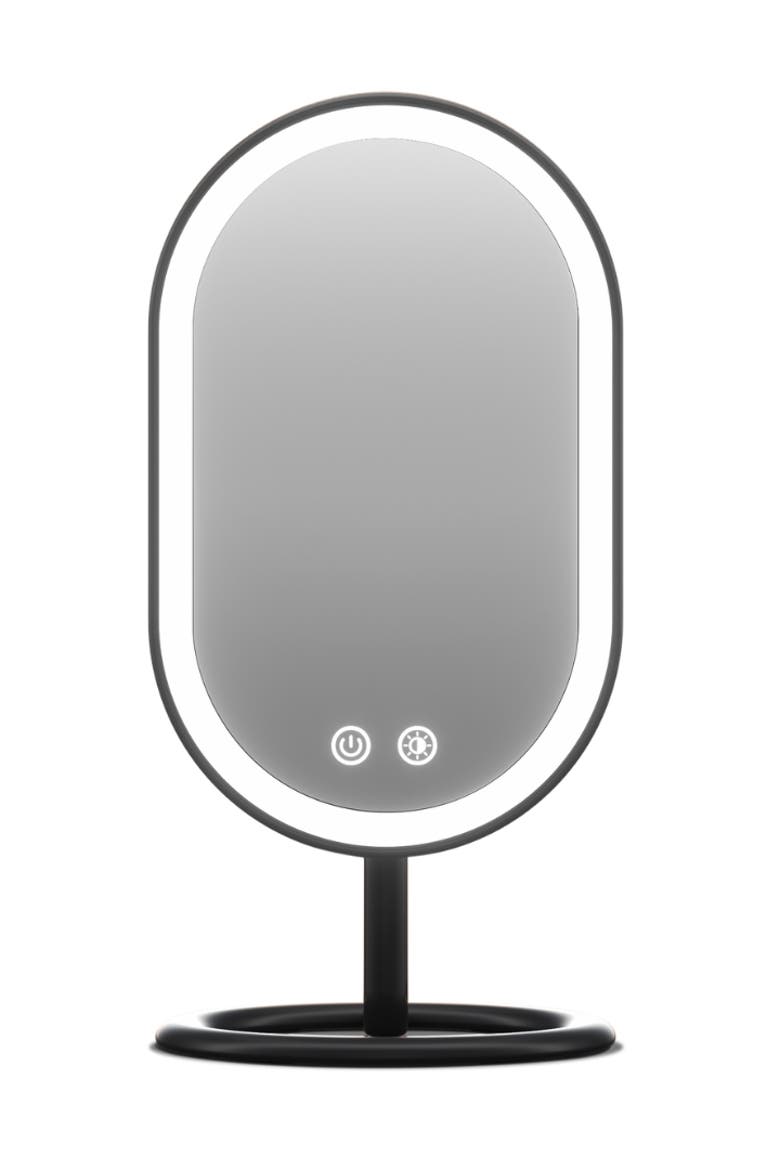 Vera Lighted Vanity Mirror, Main, color, Black