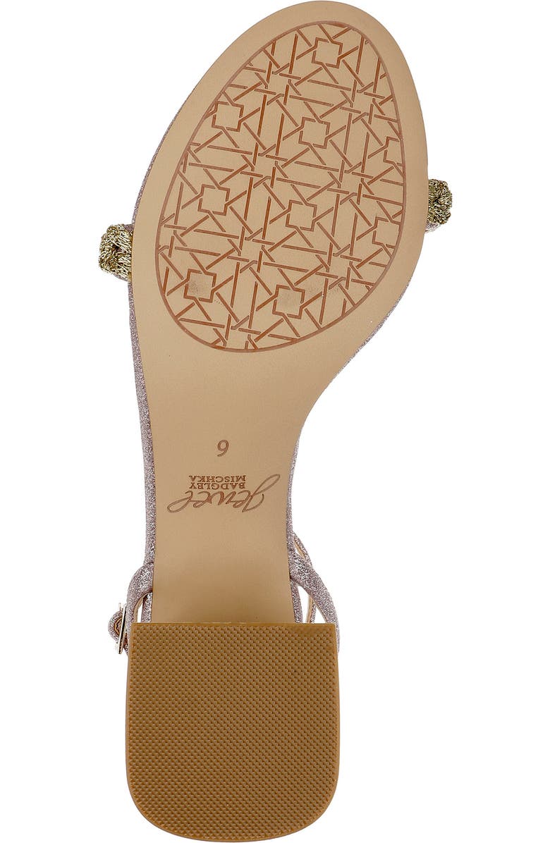 Jewel Badgley Mischka Odonna Embellished Ankle Strap Sandal, Alternate, color, Pale Pink