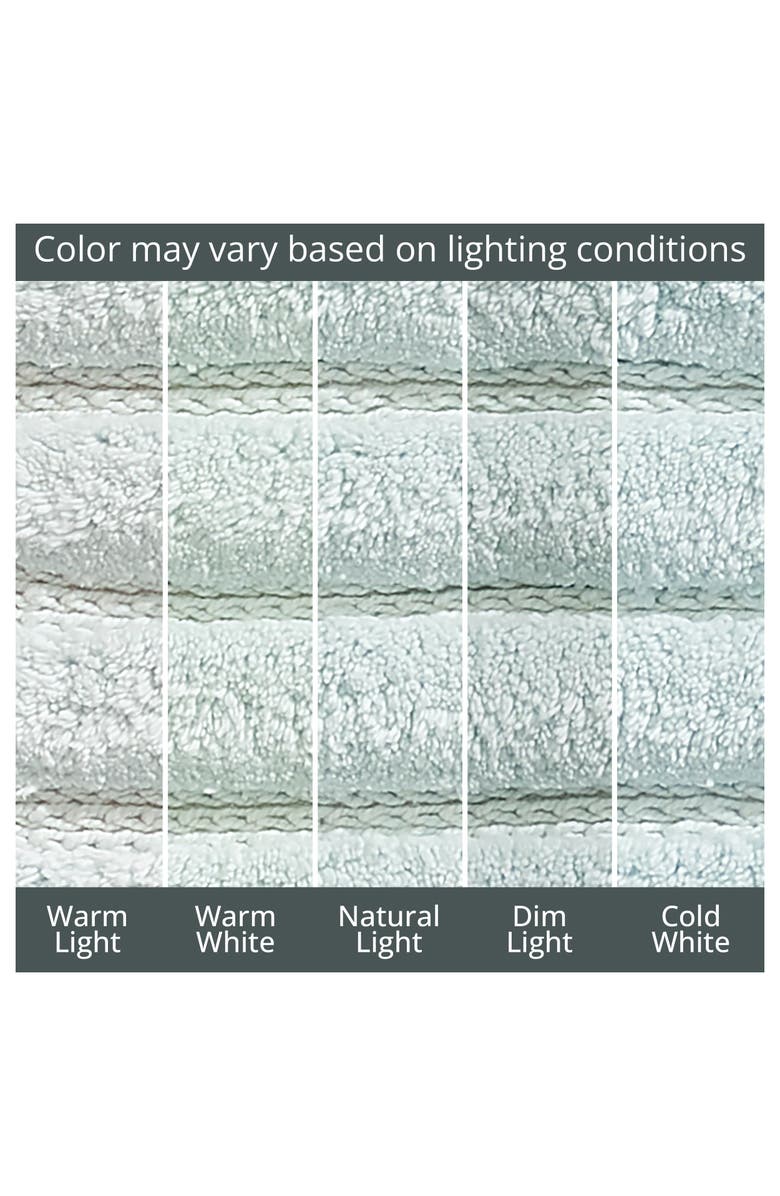 mDesign Cotton Spa Mat Rug for Bathroom, Varied Sizes, Set of 3 - Water Blue, Alternate, color, 