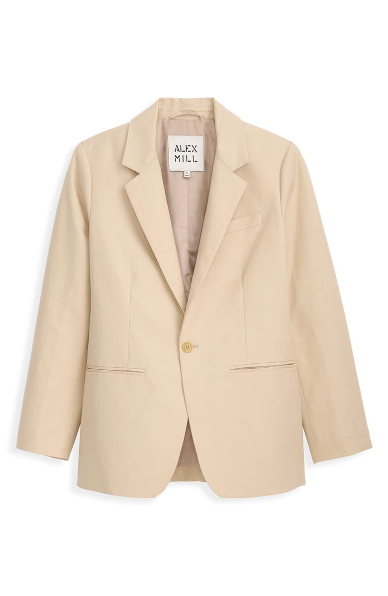 Alex Mill Soho Linen & Cotton Blazer, Alternate, color, Tan