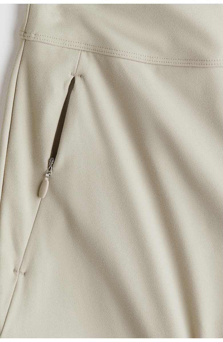 H&M Four-way Stretch Wide Trousers, Alternate, color, Beige