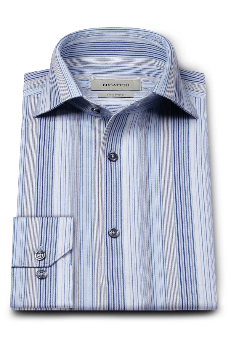 Devon OoohCotton® Stripe Button-Up Shirt, Alternate, color, AIR BLUE