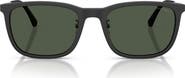 Emporio Armani 56mm Polarized Square Sunglasses