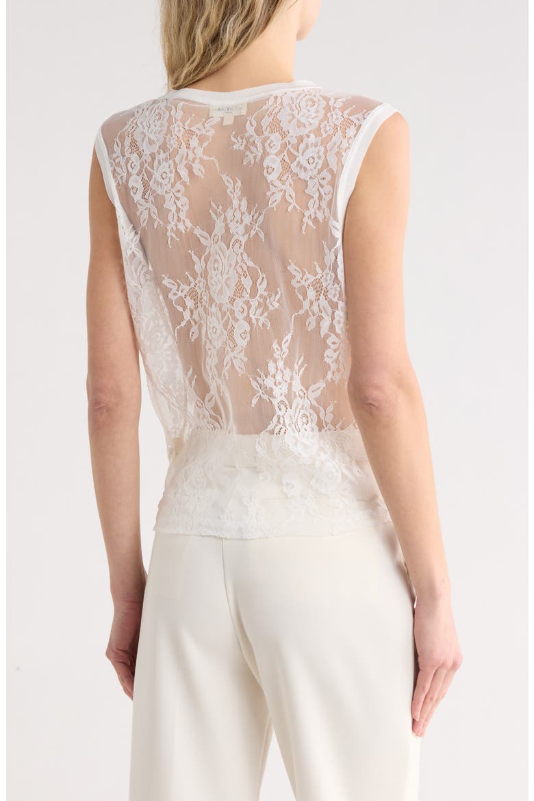 Lace Muscle Tank, Alternate, color, IVORY