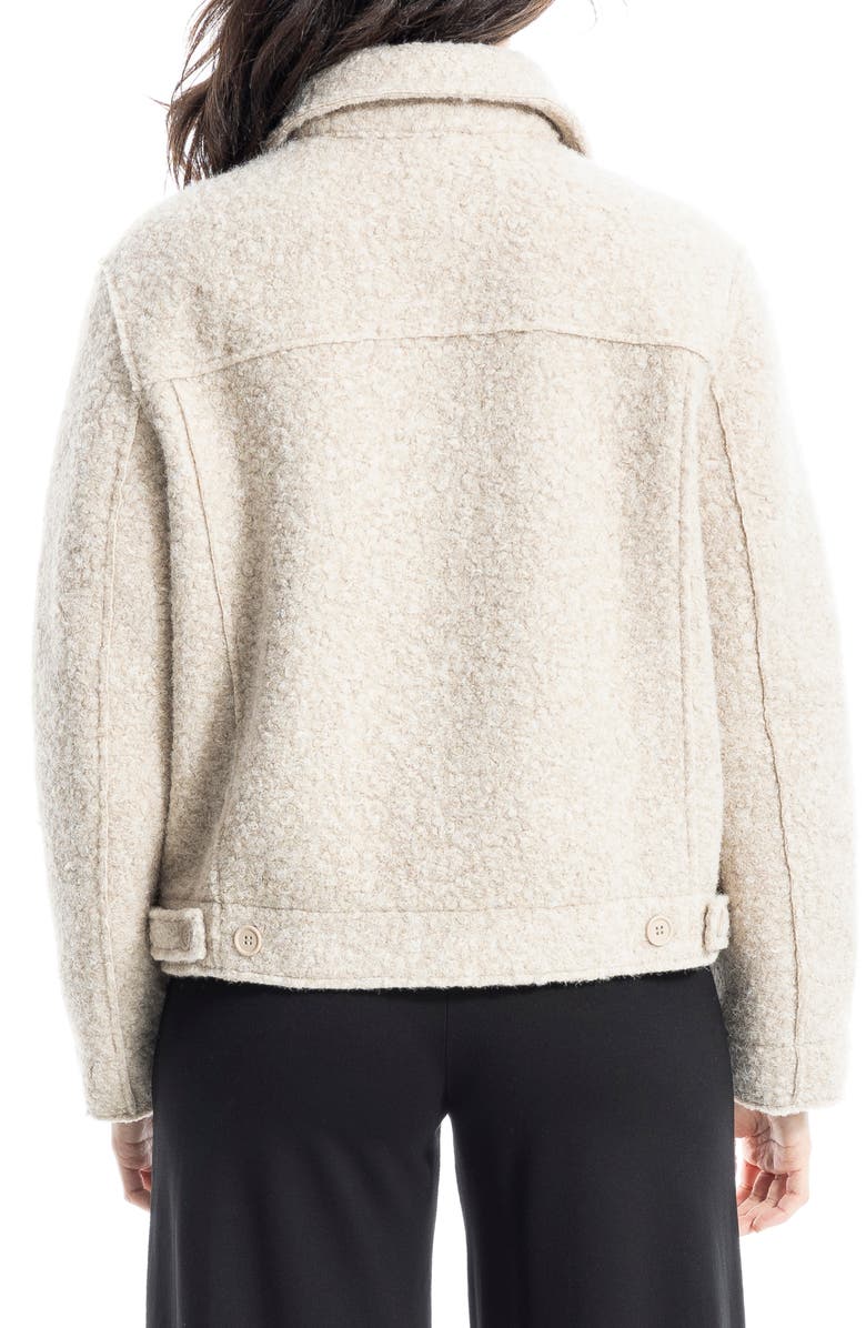 MAX STUDIO Faux Shearling Jacket, Alternate, color, Cream