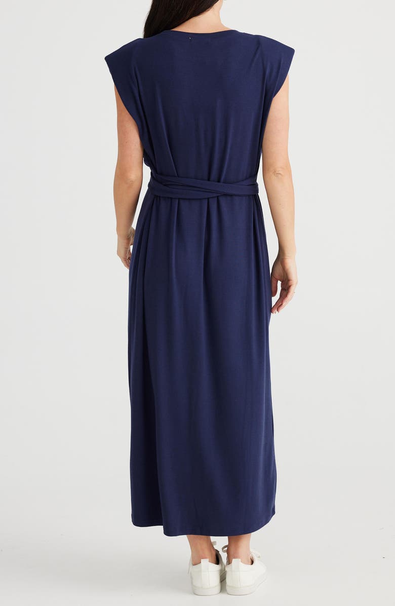 Brave+True Conroy Cap Sleeve T-Shirt Dress, Alternate, color, Navy