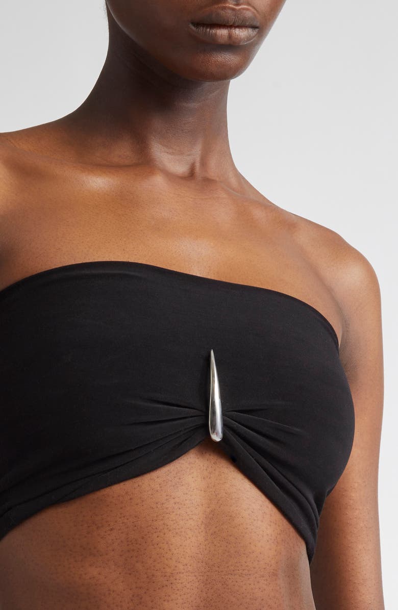 GRACE LING Claw Stapless Bralette, Alternate, color, Black