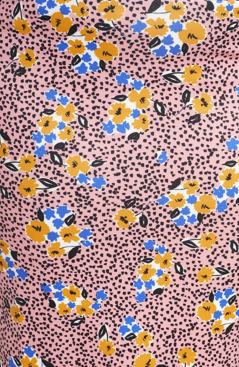 ELOQUII Floral Print Scuba Pencil Skirt, Alternate, color,