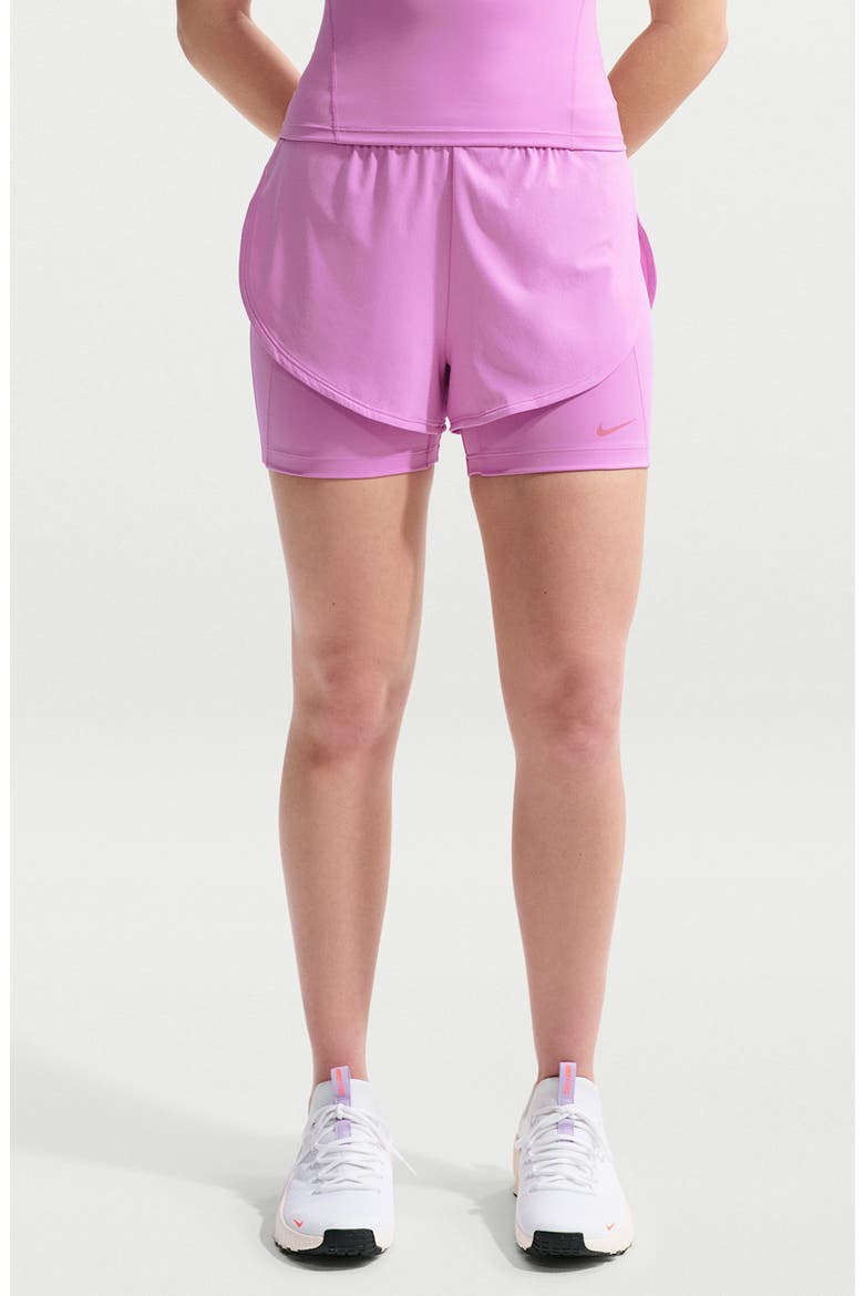 Universa 2-in-1 Five-Inch Shorts, Main, color, MAGENTA/ ORCHID/ DESERT BERRY