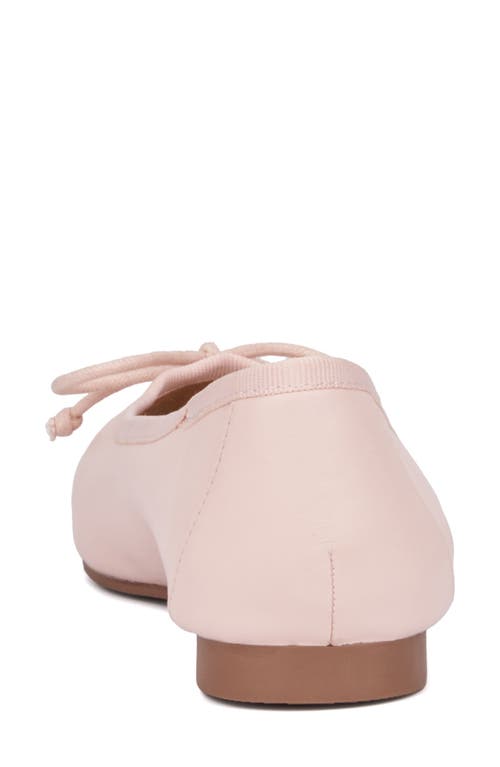 New York And Company Paulina Ballet Flat In Blush Smooth