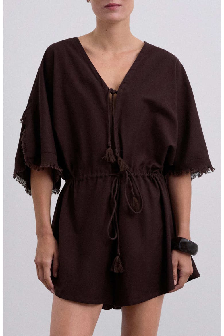 Shortrustic Linen, Main, color, Brown