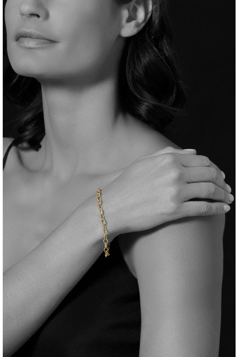 Caviar 18K Gold Link Bracelet, Alternate, color, GOLD