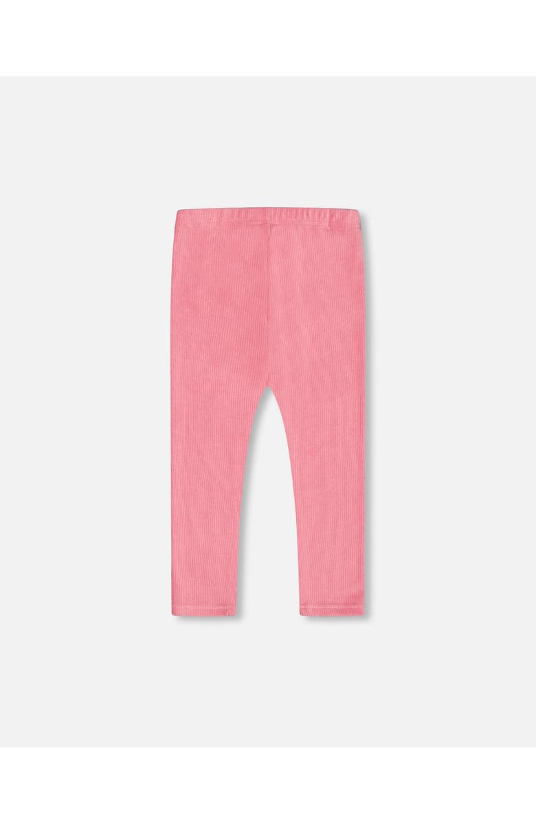 Deux par Deux Girl's Velvet Stretch Leggings Candy Pink, Alternate, color,