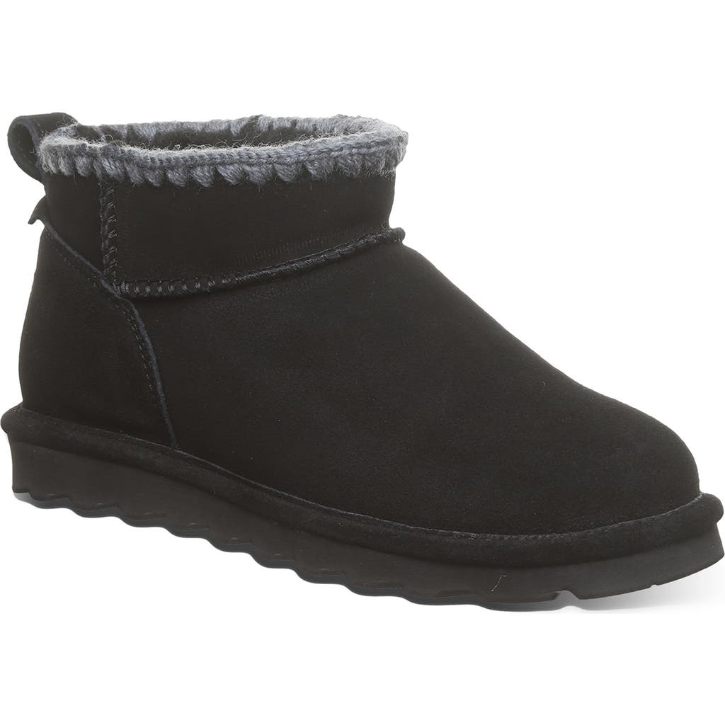 Bearpaw Super Shorty Crochet Boot In Black