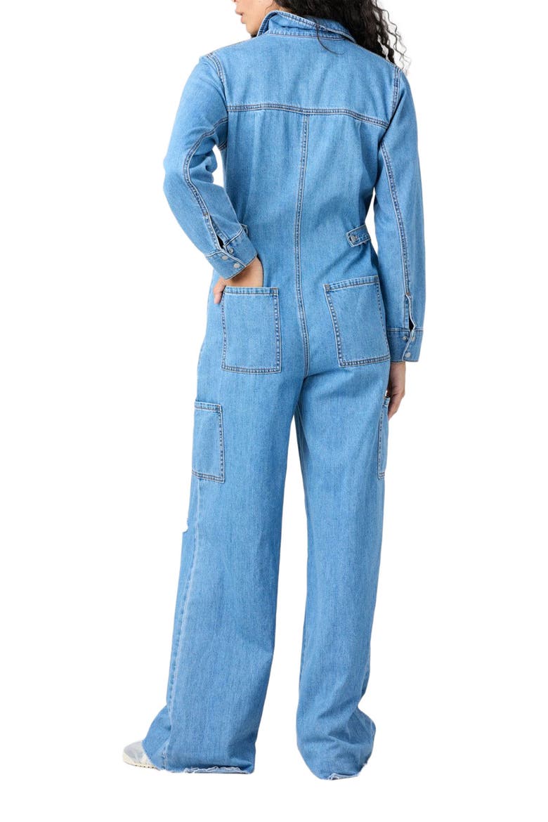 Deanna Wide-leg Distressed Jumpsuit, Alternate, color, Union Sq.
