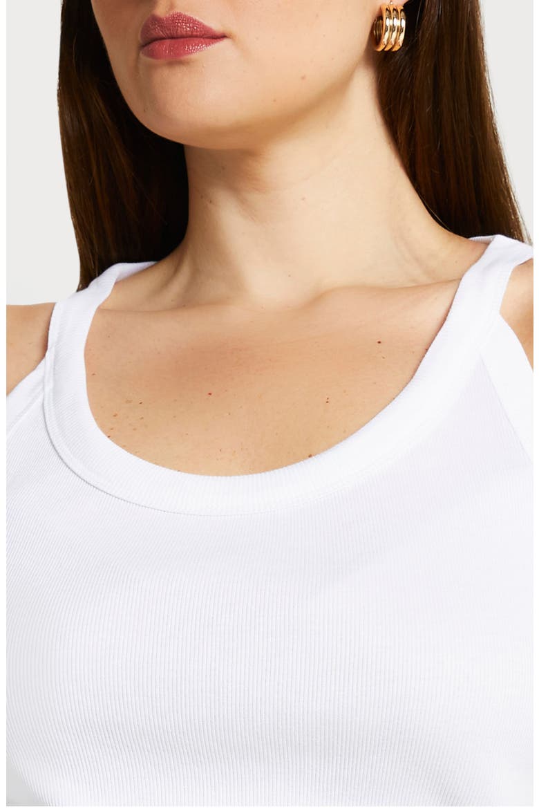 '90s Rib Tank, Alternate, color, WHITE