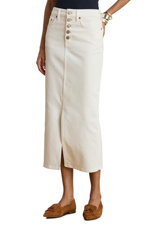 Rindalle Denim Pencil Skirt