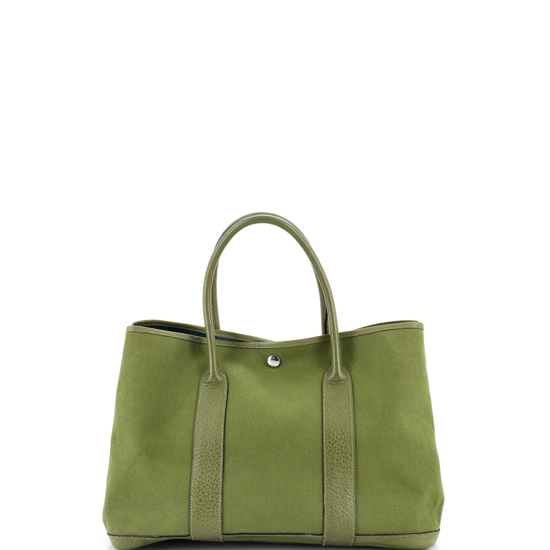 Pre-Owned Hermes Garden Party Tote Toile and Leather 36, Alternate, color, 