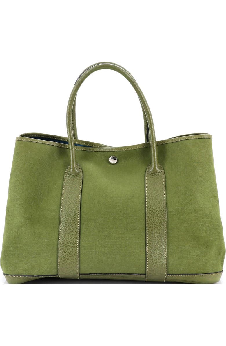 Pre-Owned Hermes Garden Party Tote Toile and Leather 36, Alternate, color,