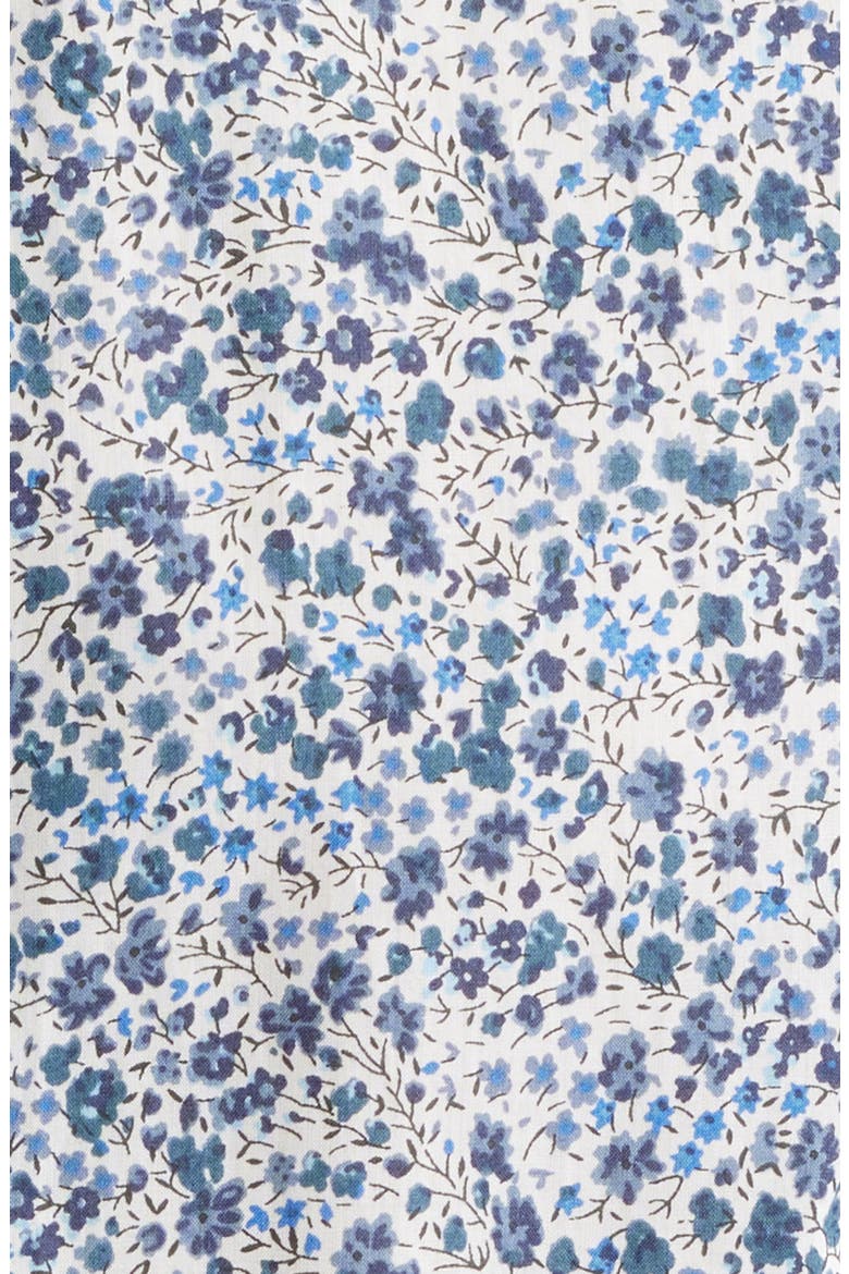 Laurendeau Floral Cotton Button-Up Shirt, Alternate, color, BLUE