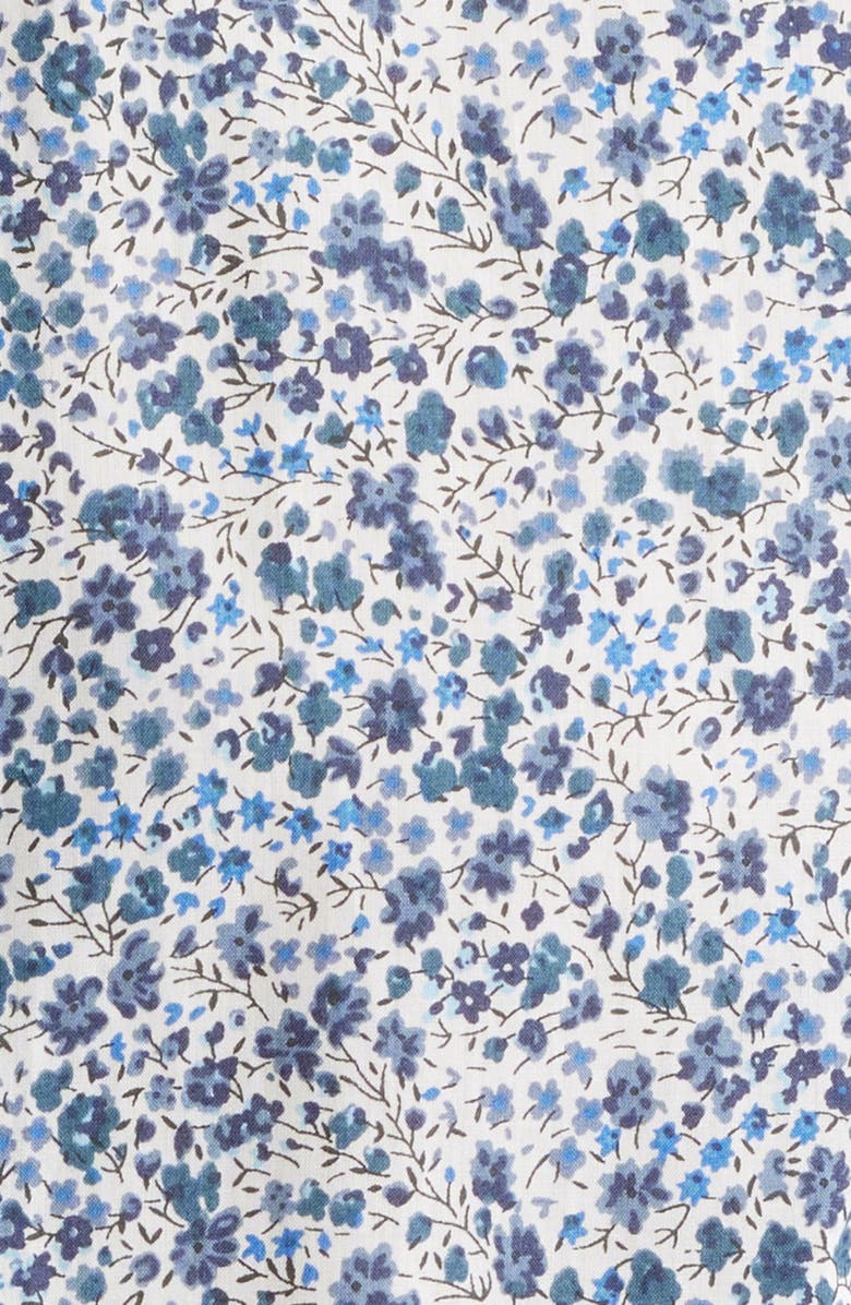 Jack Victor Laurendeau Floral Cotton Button-Up Shirt, Alternate, color, Blue