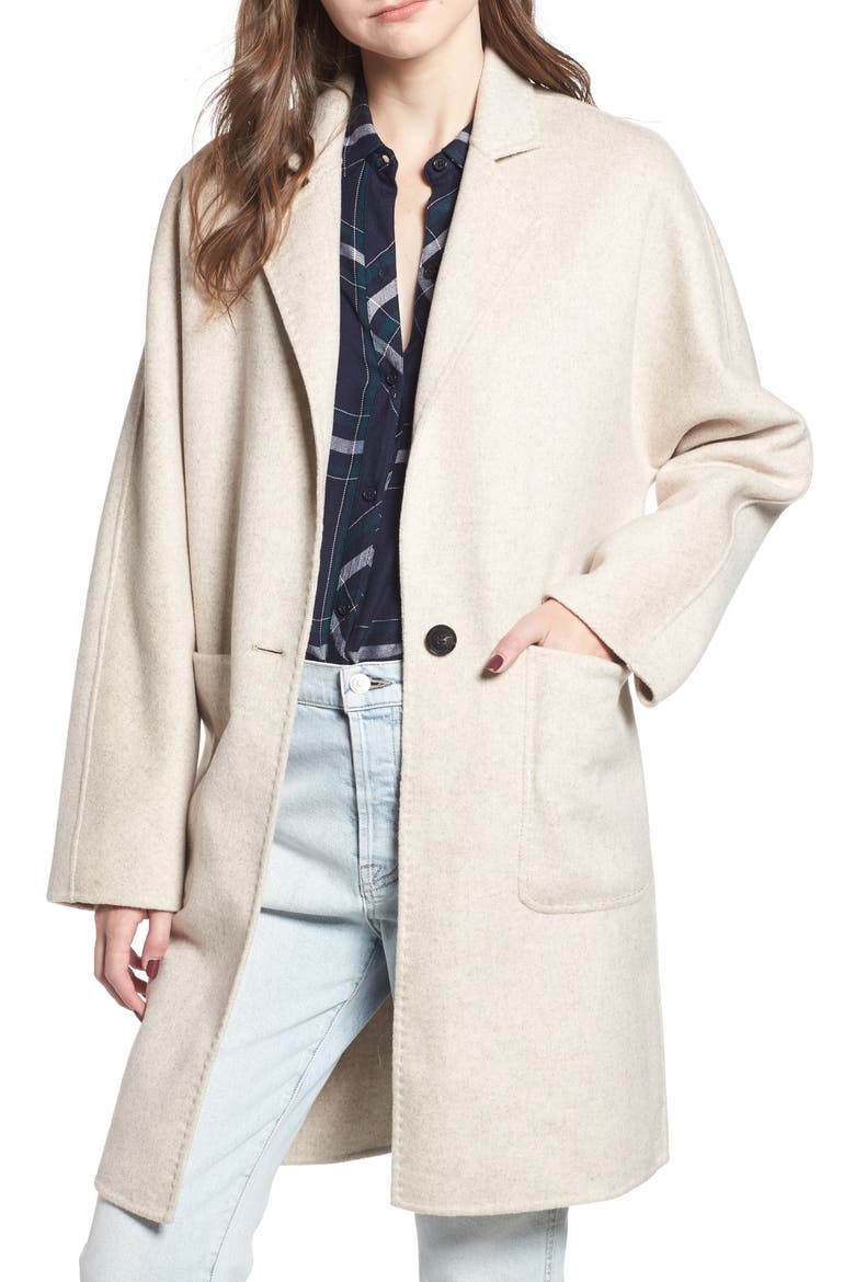 Everest Longline Coat, Main, color, OATMEAL
