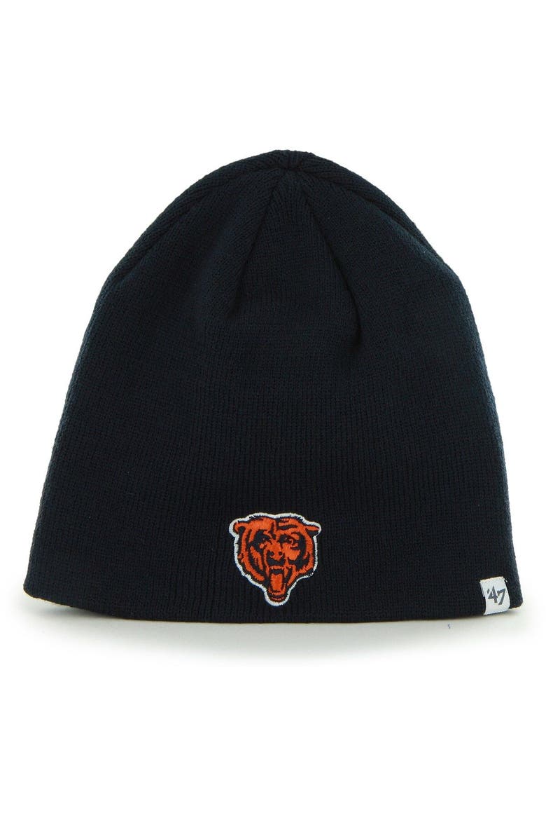 Men's '47 Navy Chicago Bears Primary Logo Knit Beanie, Main, color, Navy