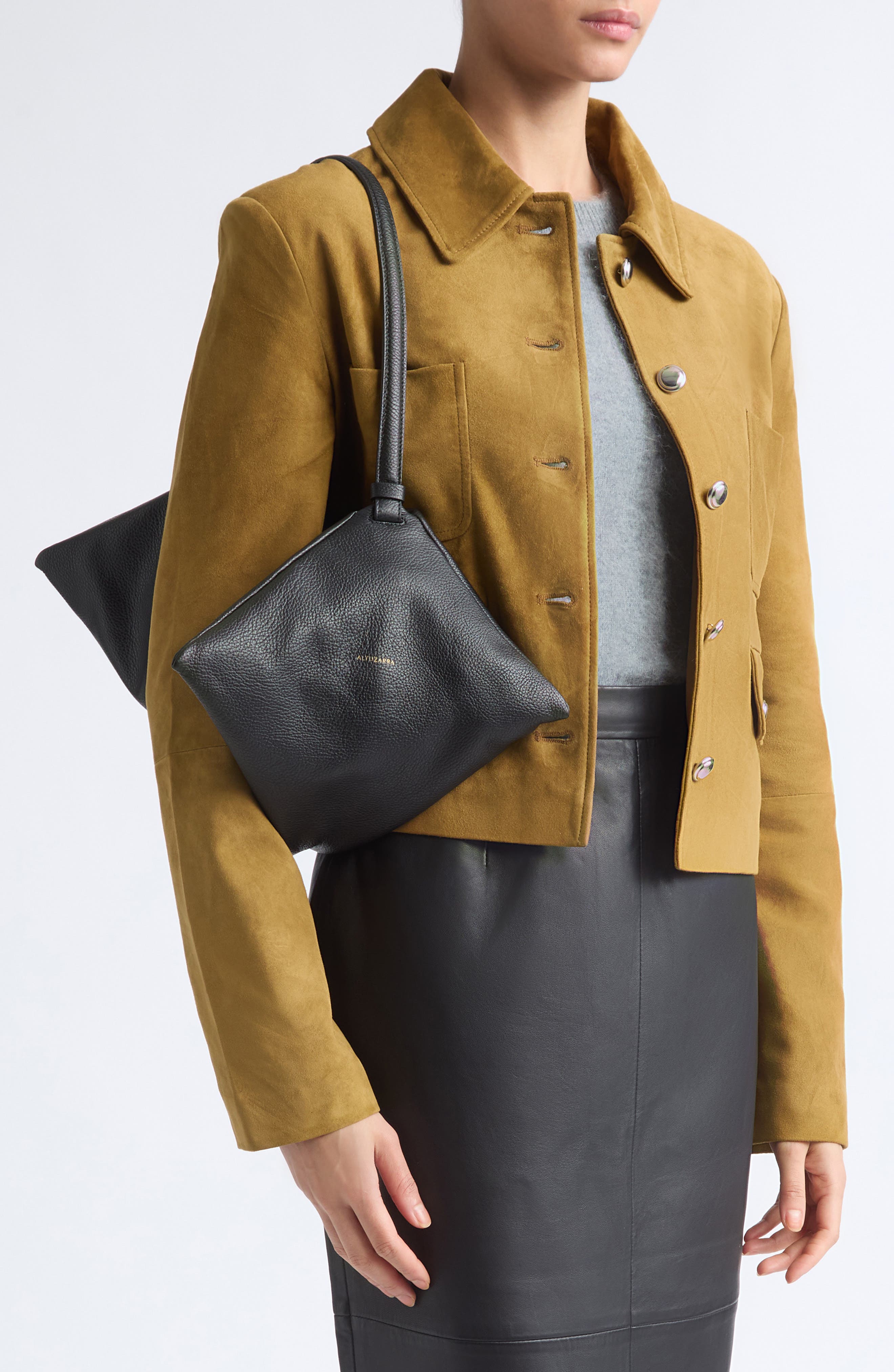 Origami Bag, Alternate, color, BLACK