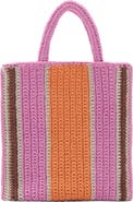 MANGO Stripe Crochet Shopper