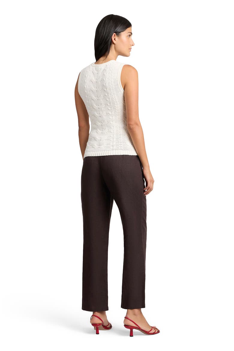Air Linen Mid-Rise Pant, Alternate, color, ESPRESSO