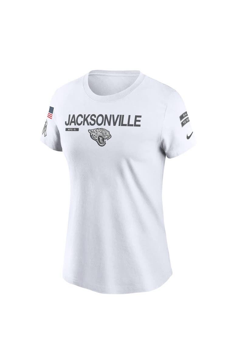 Nike Women's Nike White Jacksonville Jaguars 2024 Salute To Service Legend Performance T-Shirt, Alternate, color, 