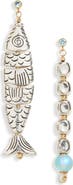 Isshi Pisces Asymmetric Mismatched Drop Earrings