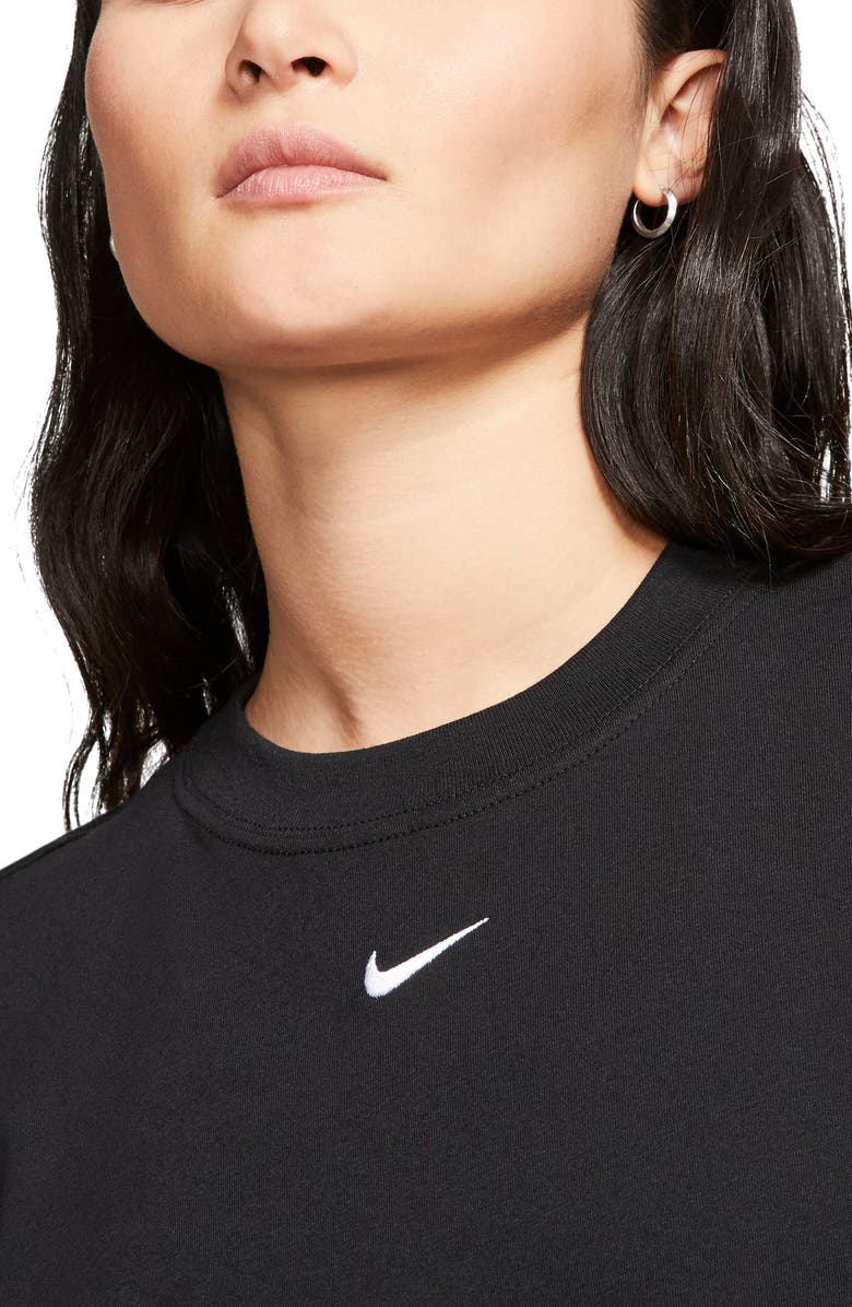 Nike Essential Embroidered Swoosh Organic Cotton T-Shirt, Alternate, color, 