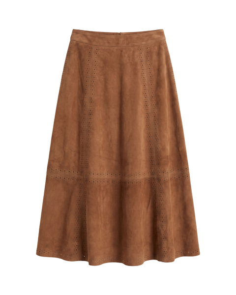 Presley Genuine Suede Midi Skirt