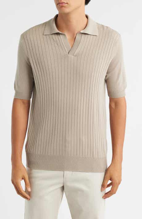 Aurélien Rib Johnny Collar Cashwool® Polo Sweater