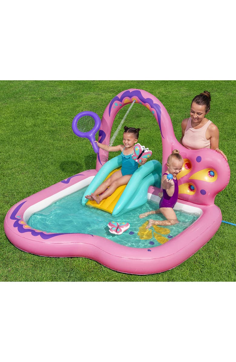 H2OGO! Inflatable Water Play Center & Pool, Butterfly Wonder, Alternate, color, Multicolored