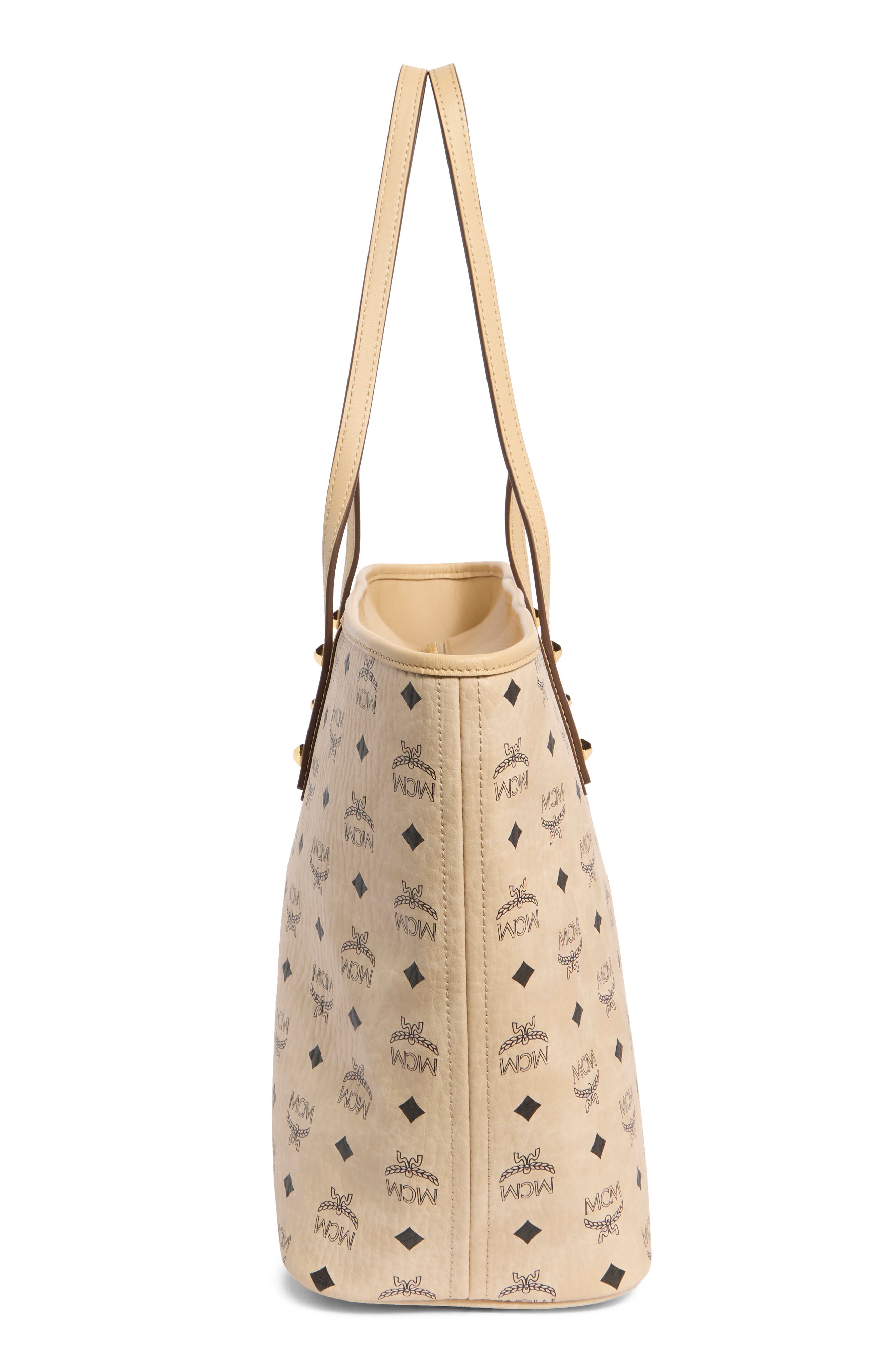 MCM Aren Monogram Tote, Alternate, color, 