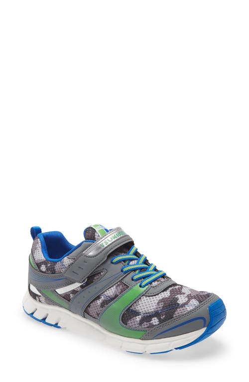 Tsukihoshi Kids' Velocity Washable Sneaker in Gray/Camo  product