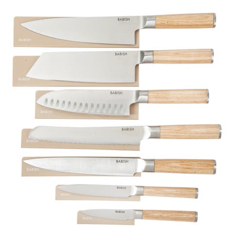 14-Piece Forged Pakka Wood Kitchen Knife Set with German Steel and Sheaths